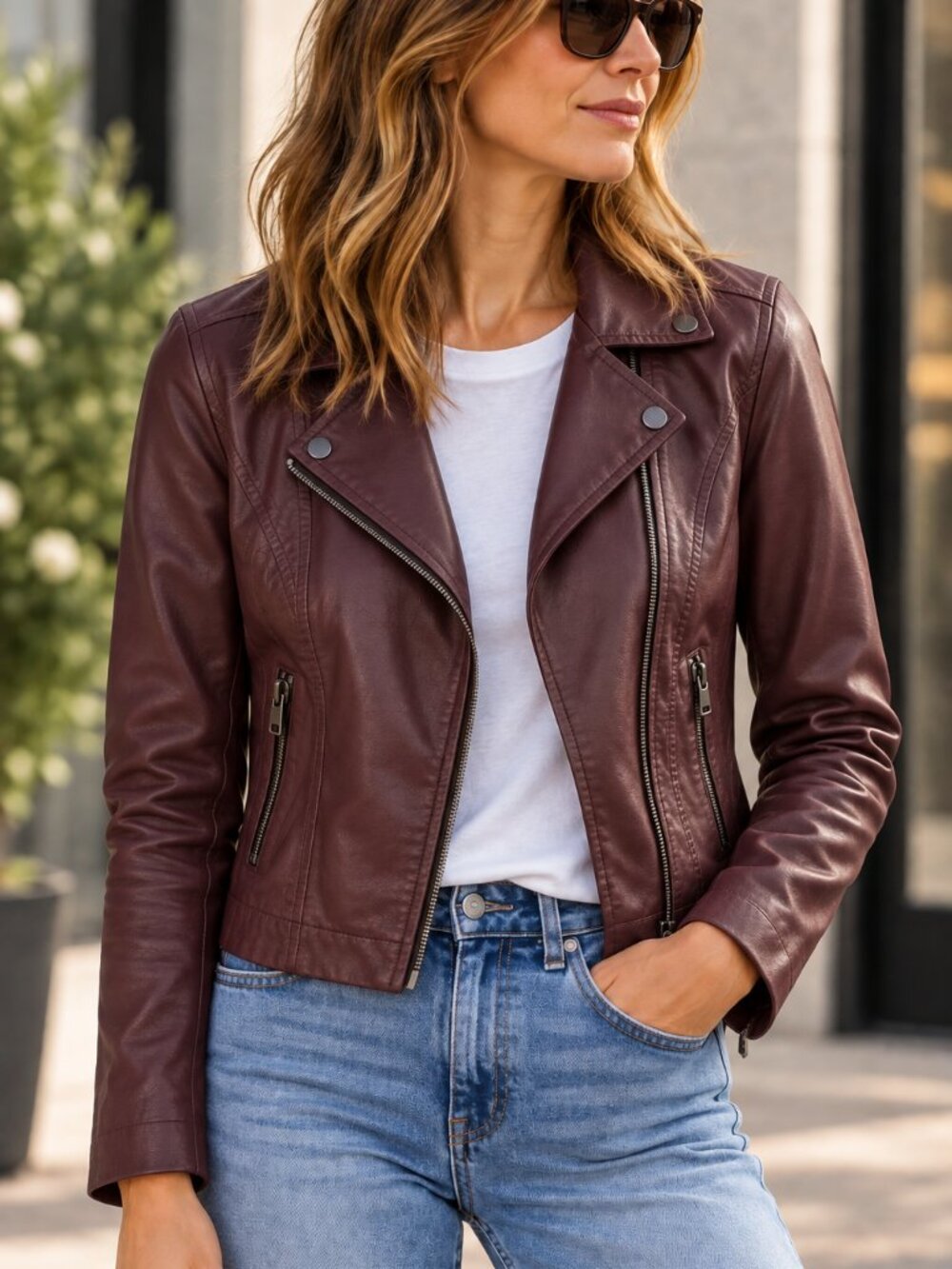 Express Faux Leather Moto Jacket SMALL